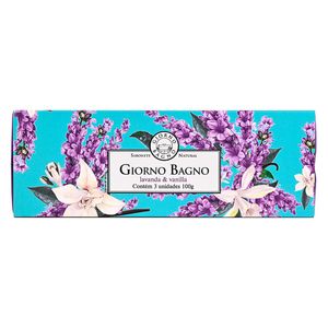 Kit Sabonete Natural em Barra Giorno Bagno Lavanda e Vanilla 3 Unidades