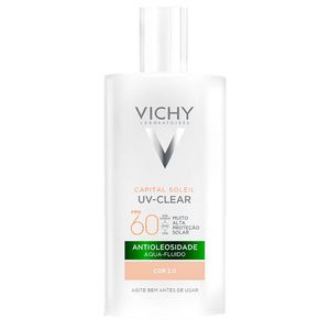 Protetor Solar Facial Vichy Capital Soleil UV-Clear Antioleosidade FPS60 Cor 2.0 40g
