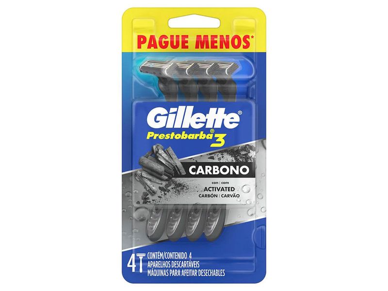 aparelho-de-barbear-gillette-prestobarba-3-carbono-ativado-4-unidades-farmacia-online-drogal