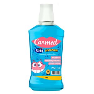 Enxaguante Bucal Carmed Fini Dentaduras Zero Álcool 250ml
