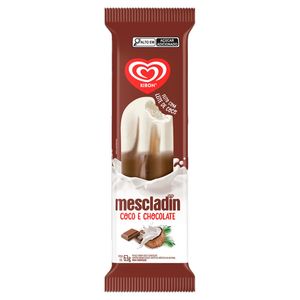 Sorvete Kibon Mescladin Coco e Chocolate 63g