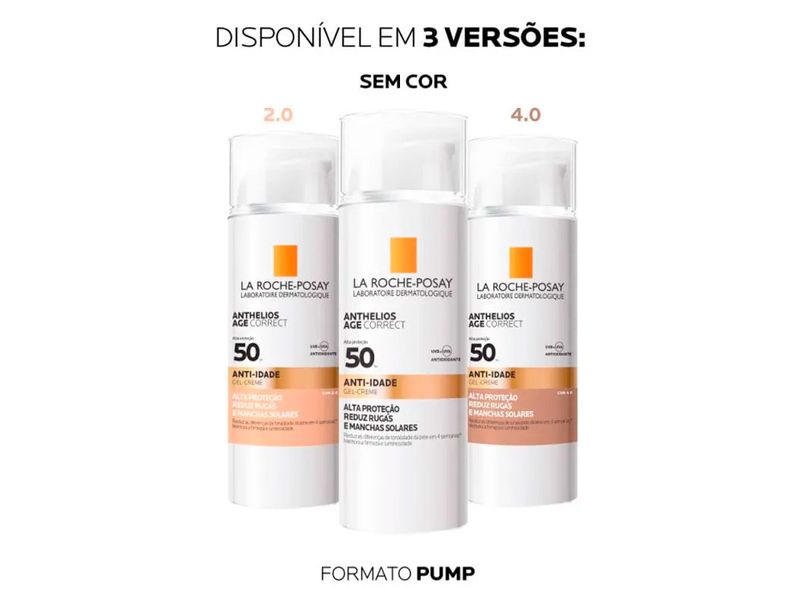 protetor-solar-facial-anti-idade-la-roche-posay-anthelios-age-correct-gel-creme-fps50-cor-40-50ml-farmacia-online-drogal