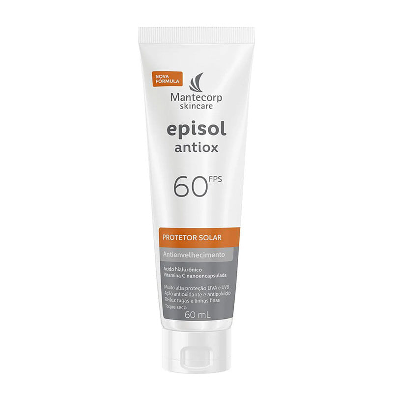 Protetor Solar Facial Episol Antiox FPS60 60ml - Drogal