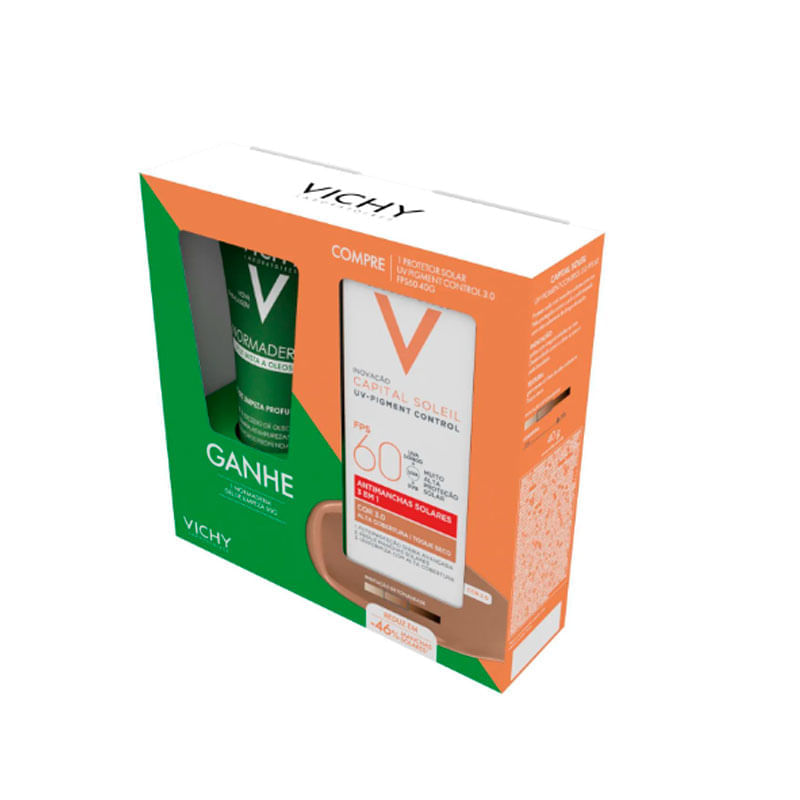 Kit Vichy FPS60 Cor 3.0 + Gel Normaderm 50g: Pele Protegida