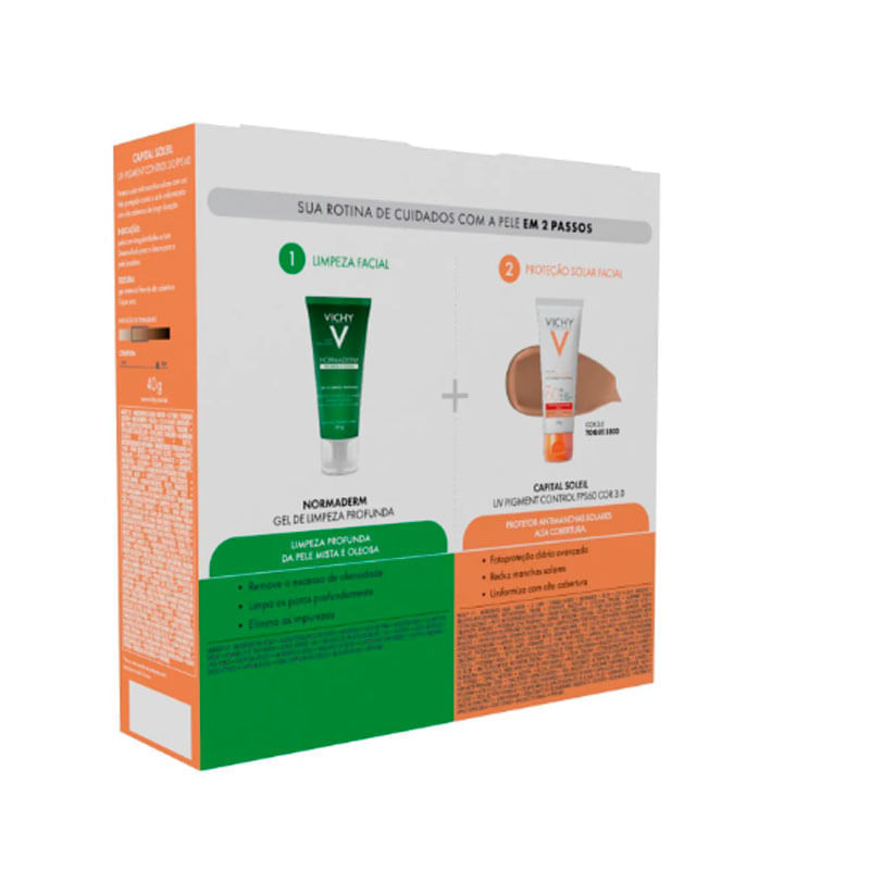 Kit Vichy FPS60 Cor 3.0 + Gel Normaderm 50g: Pele Protegida