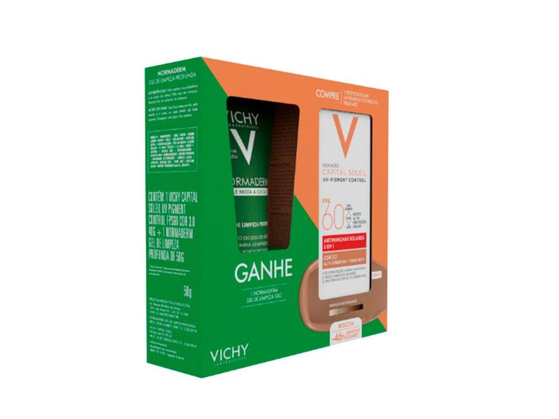 kit-portetor-solar-vichy-capital-soleil-uv-age-daily-fps-60-40g-cor-30--vichy-normaderm-gel-de-limpeza-profunda-50g-farmacia-online-drogal-