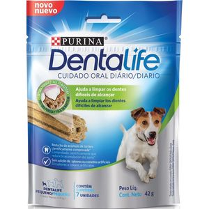 Petiscos Para Cães Dentalife Adultos Pequenos Sabor Frango 42g