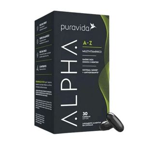Suplemento Alimentar Puravida Alpha A-Z Multivitamínico 30 Cápsulas Softgel
