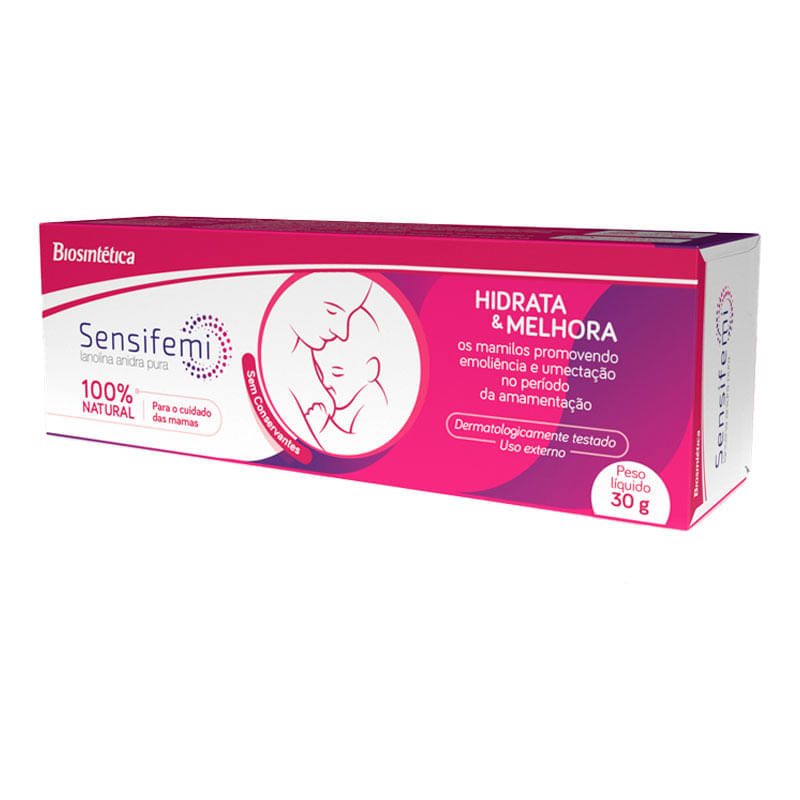Sensifemi Pomada - Mamilos ressecados, Mamilos Sensíveis - Drogal
