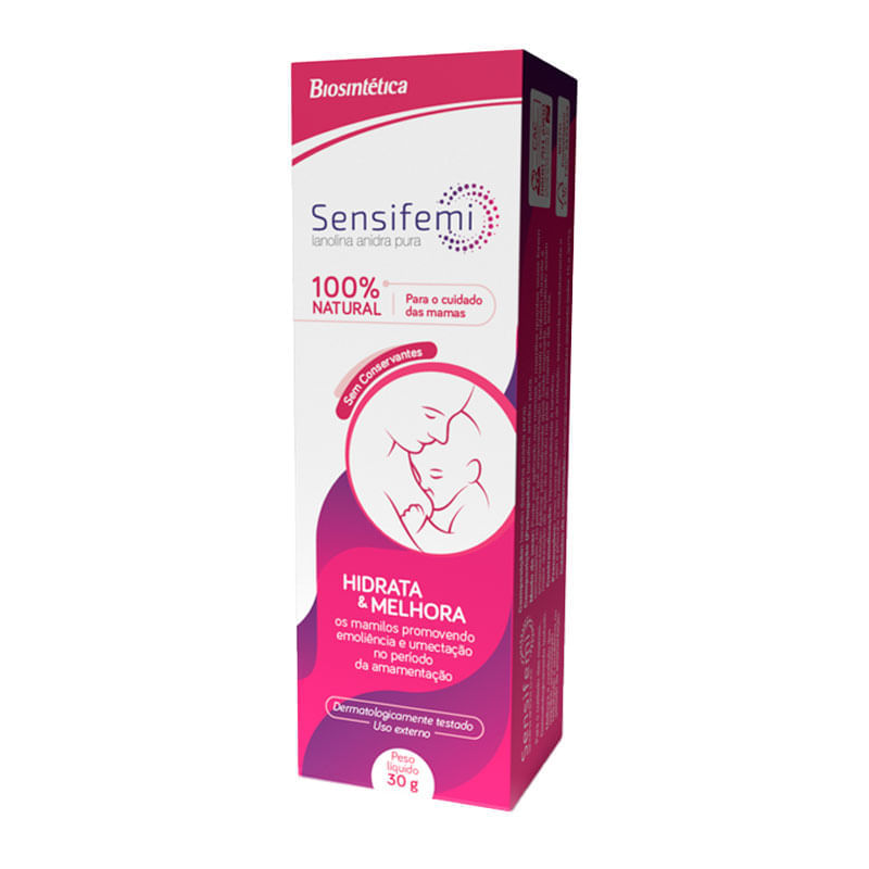 Sensifemi Pomada - Mamilos ressecados, Mamilos Sensíveis - Drogal