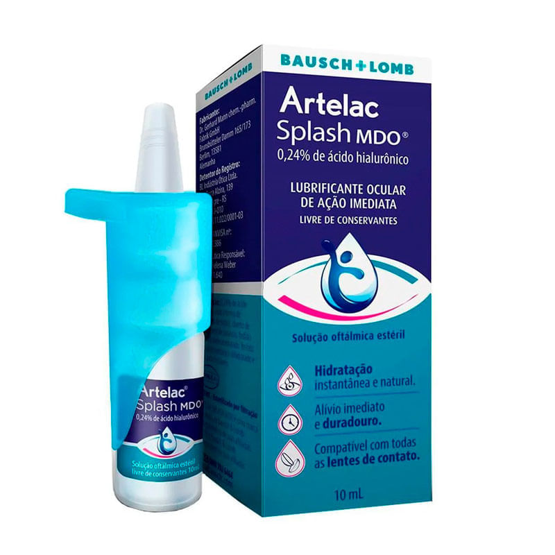 Artelac Splash MDO Lubrificante para Os Olhos - Compre na Drogal