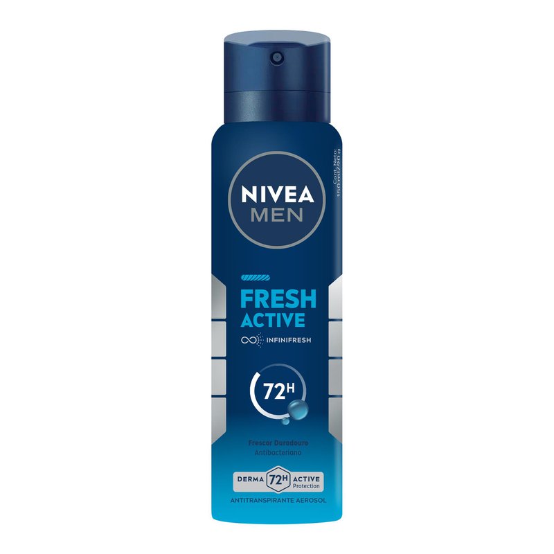 Desodorante Aerossol Nivea Men Fresh Active 150ml | Drogal