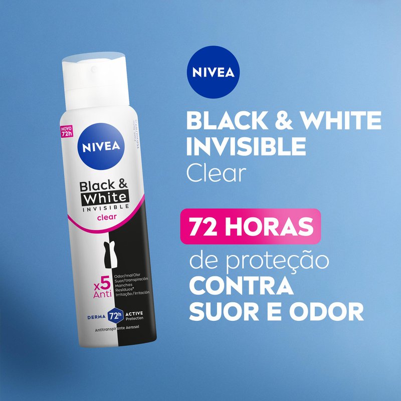 Nivea Invisible Black & White Desodorante Aerosol 200ml