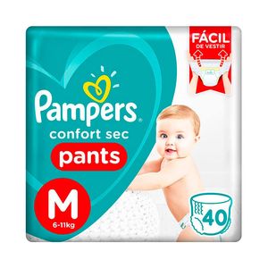 Fralda Pampers Confort Sec Pants M 40 Unidades