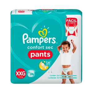 Fralda Pampers Confort Sec Pants XXG 26 Unidades