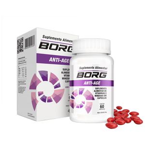 Suplemento Alimentar Borg Anti-Age 60 Cápsulas Gel