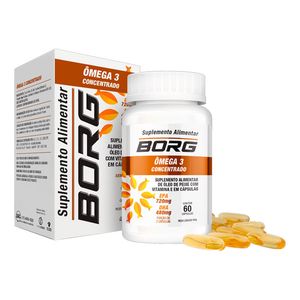 Suplemento Alimentar Borg Ômega 3 Concentrado 60 Cápsulas