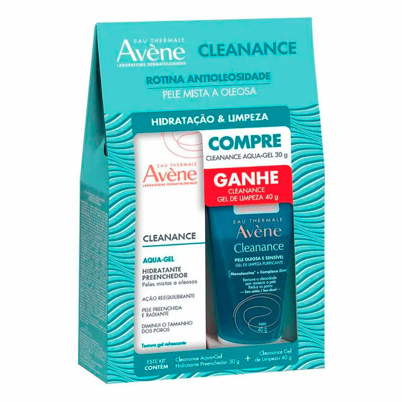 Aqua-Gel Avène Cleanance + Gel de limpeza Avène Gratis