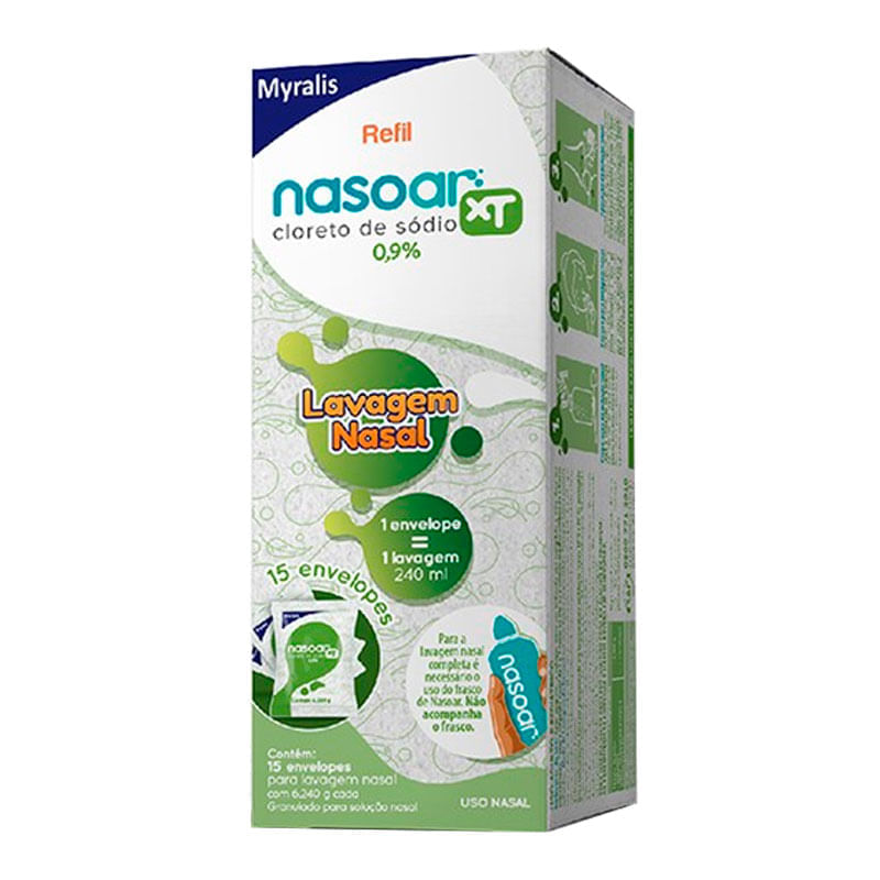 Refil Nasoar Xt 0,9% Com 15 Envelopes