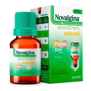 Analgésico e Antitérmico Novalgina 500mg/ml Gotas 10ml