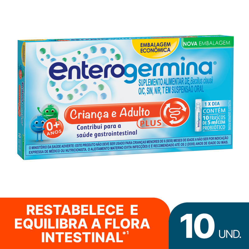 Enterogermina Plus: Para toda Família, Como Tomar, Bula | Drogal