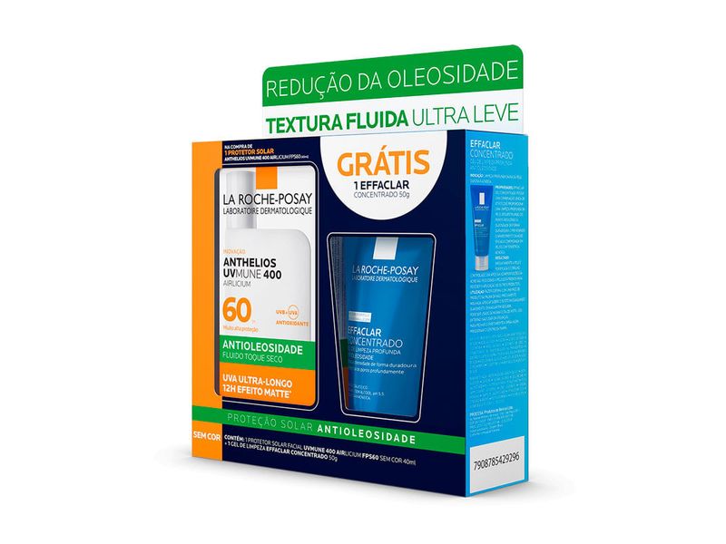 kit-protetor-solar-facial-la-roche-posay-anthelios-airlicium-uvmune-400-antioleosidade-fps60-sem-cor-40ml-gel-facial-limpeza-profunda-effaclar-concentrado-50g-farmacia-online-drogal