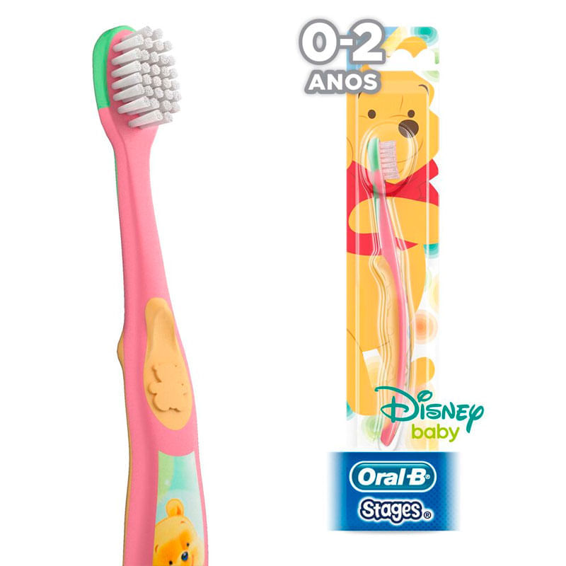 Escova Dental Infantil Oral-B Stages 0 a 2 Anos - Na Drogal