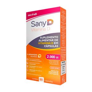 Suplemento Alimentar Sany D 2.000 UI 60 Cápsulas