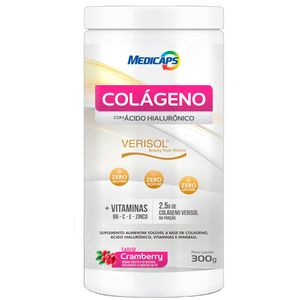 Suplemento Alimentar Medcaps Colágeno com Ácido Hialurônico Sabor Cranberry 300g