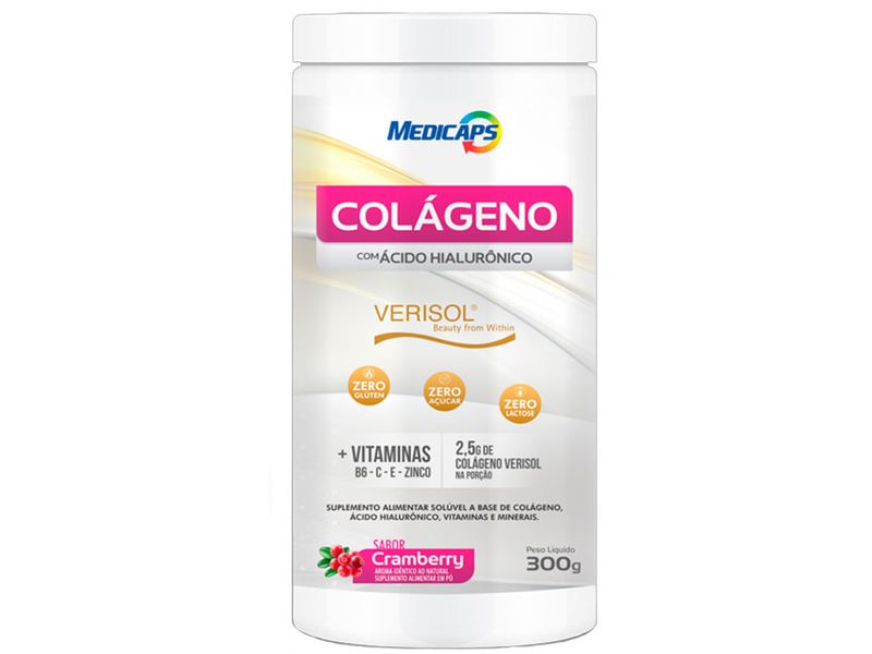 suplemento-alimentar-medcaps-colageno-com-acido-hialuronico-sabor-cranberry-300g-farmacia-online-drogal