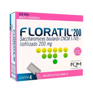 Floratil 200 Sabor Tutti-Frutti 4 Envelopes