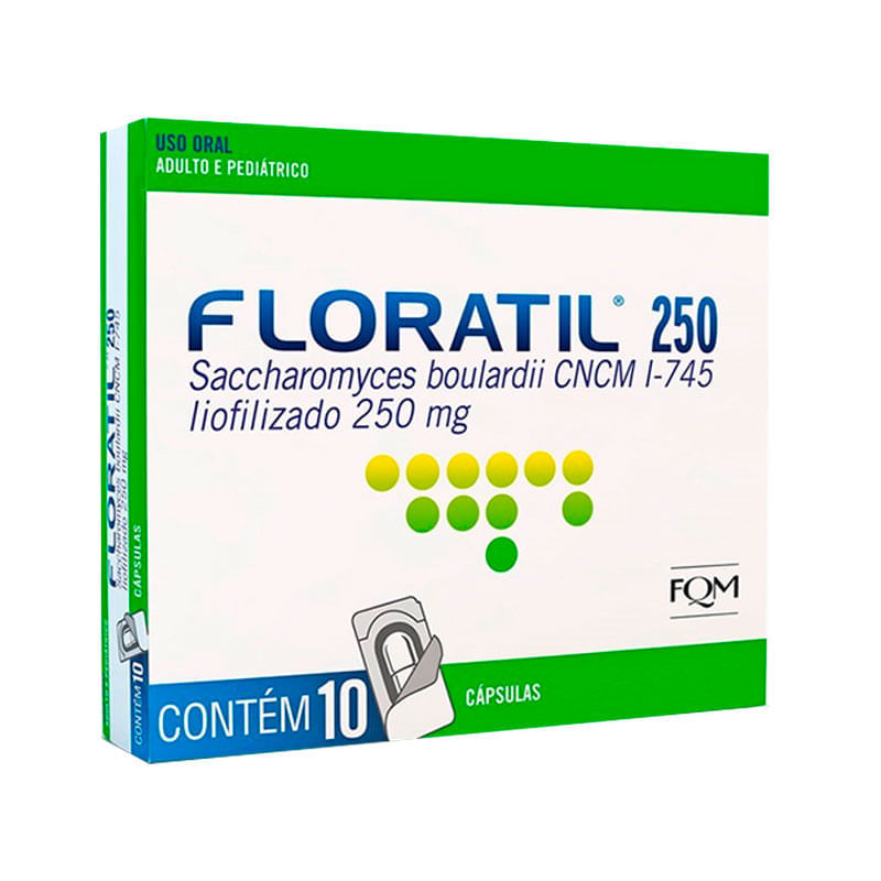 Floratil 250 10 Cápsulas - Drogal