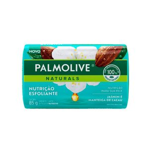Sabonete em Barra Palmolive Naturals Nutrição Esfoliantes Jasmim e Manteiga de Cacau 85g