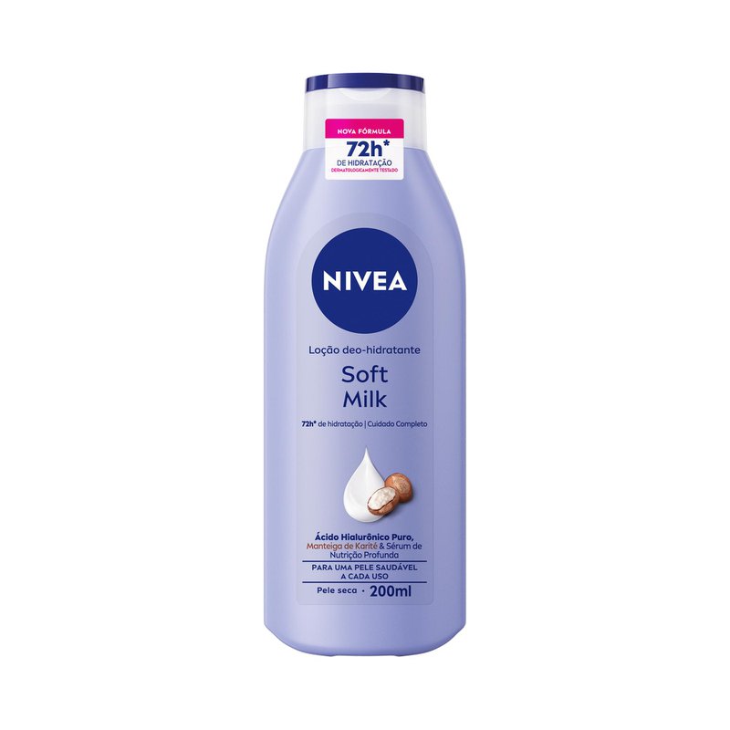 Hidratante Desodorante Nivea Soft Milk 200ml - Compre na Drogal