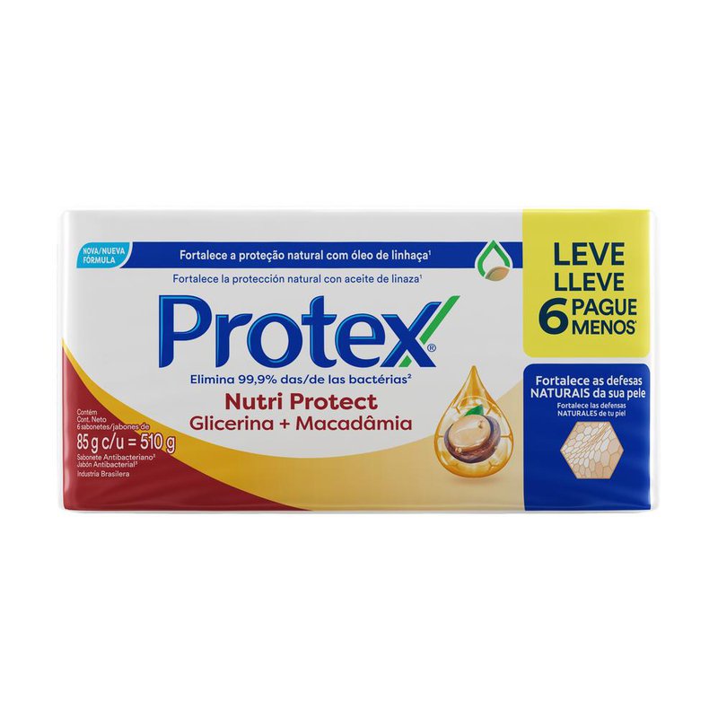Protex Nutri Protect Glicerina + Macadâmia 85g - Drogal