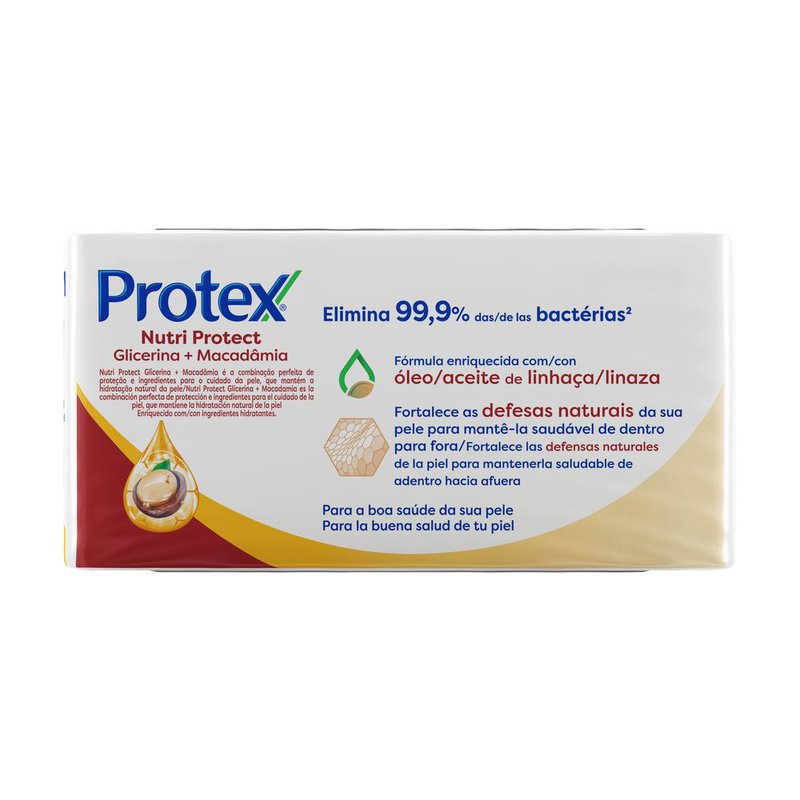Protex Nutri Protect Glicerina + Macadâmia 85g - Drogal