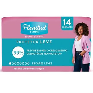 Protetor Diário Plenitud Femme Escapes Leves de Urina 14 Unidades