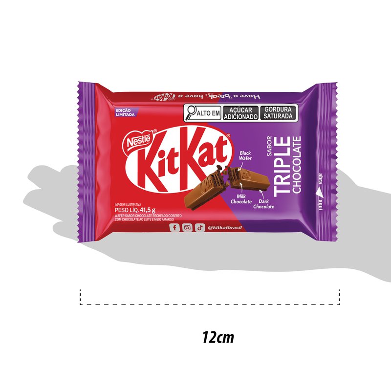 Chocolate Nestlé KitKat Triplo Chocolate 41,5g | Drogal