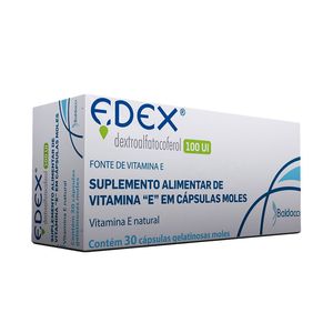 Suplemento Alimentar Edex 100 UI 30 Cápsulas Gelatinosas Moles