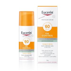 Protetor Solar Facial Creme-Gel Eucerin Sun Oil Control Toque Seco FPS60 52g