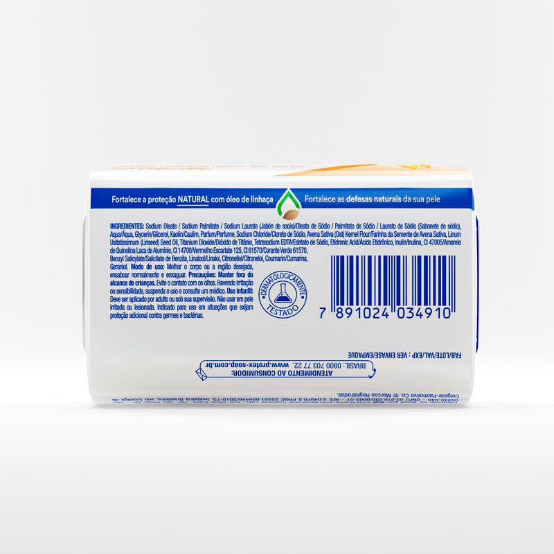Sabonete em Barra Protex Aveia Prebiótico 85g | Farmácia Drogal