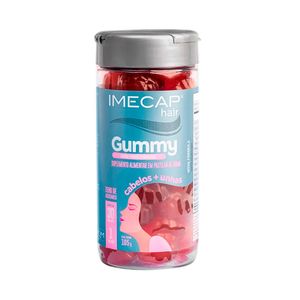 Suplemento Alimentar Imecap Hair Gummy Sabor Frutas Vermelhas 30 Gomas