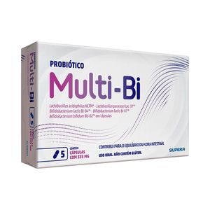 Suplemento Alimentar Multi-Bi Probiótico 5 Cápsulas