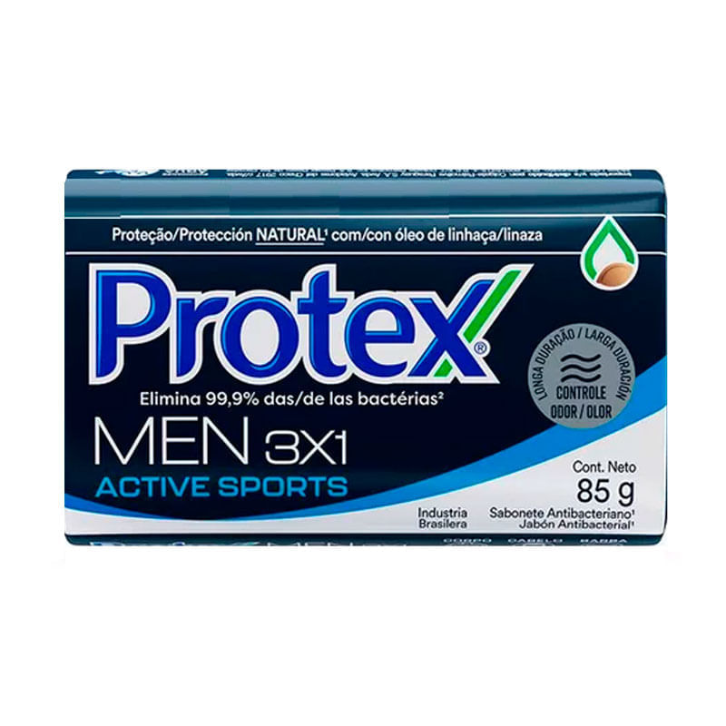 Sabonete em Barra Protex Men 3 x 1 Active Sports 85g| Drogal