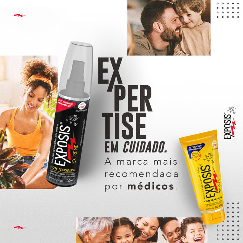Gel Repelente Exposis Extrême 100ml-ProteçãoEficaz Contra Insetos
