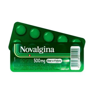Analgésico e Antitérmico Novalgina 500mg 10 Comprimidos