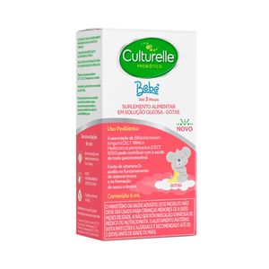 Suplemento Alimentar Culturelle Probiótico Bebê Solução Oleosa Gotas 6ml