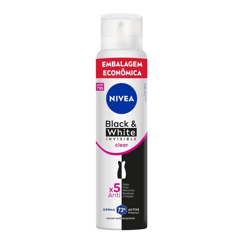 Desodorante Antitranspirante Aerosol Nivea Invisible - Drogal