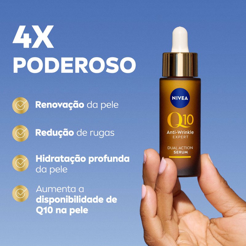 Sérum Facial Antissinais Nivea Q10 Expert dupla Ação - Drogal
