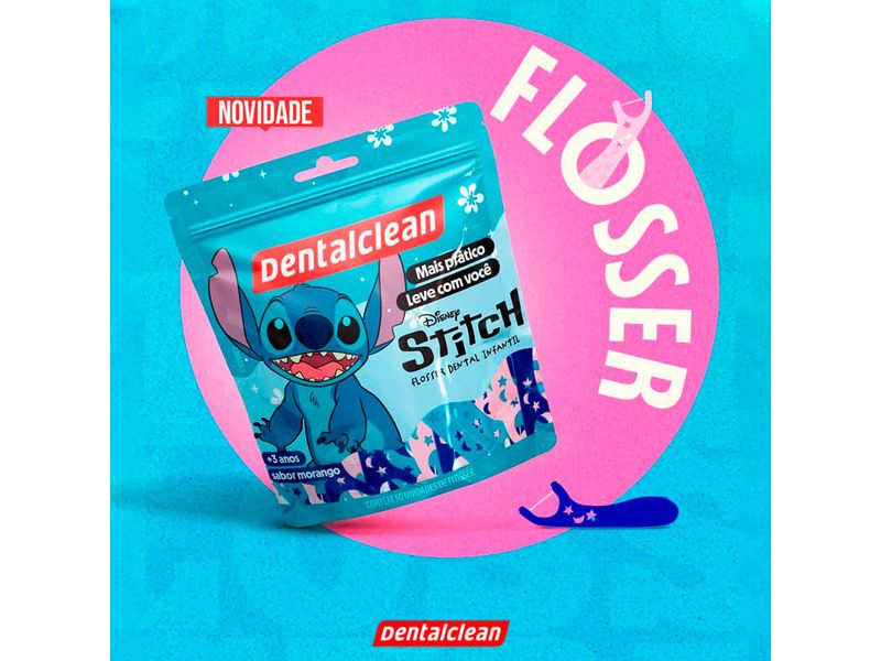 flosser-dental-infantil-dentalclean-stitch-sabor-morango-50-unidades-farmacia-online-drogal